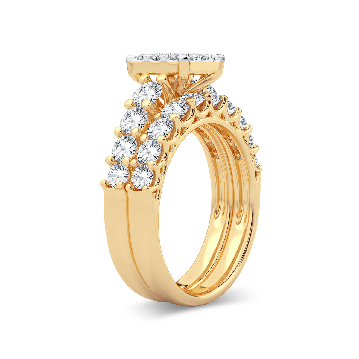 2.00 ct Diamond Bridal Ring in 14K Gold