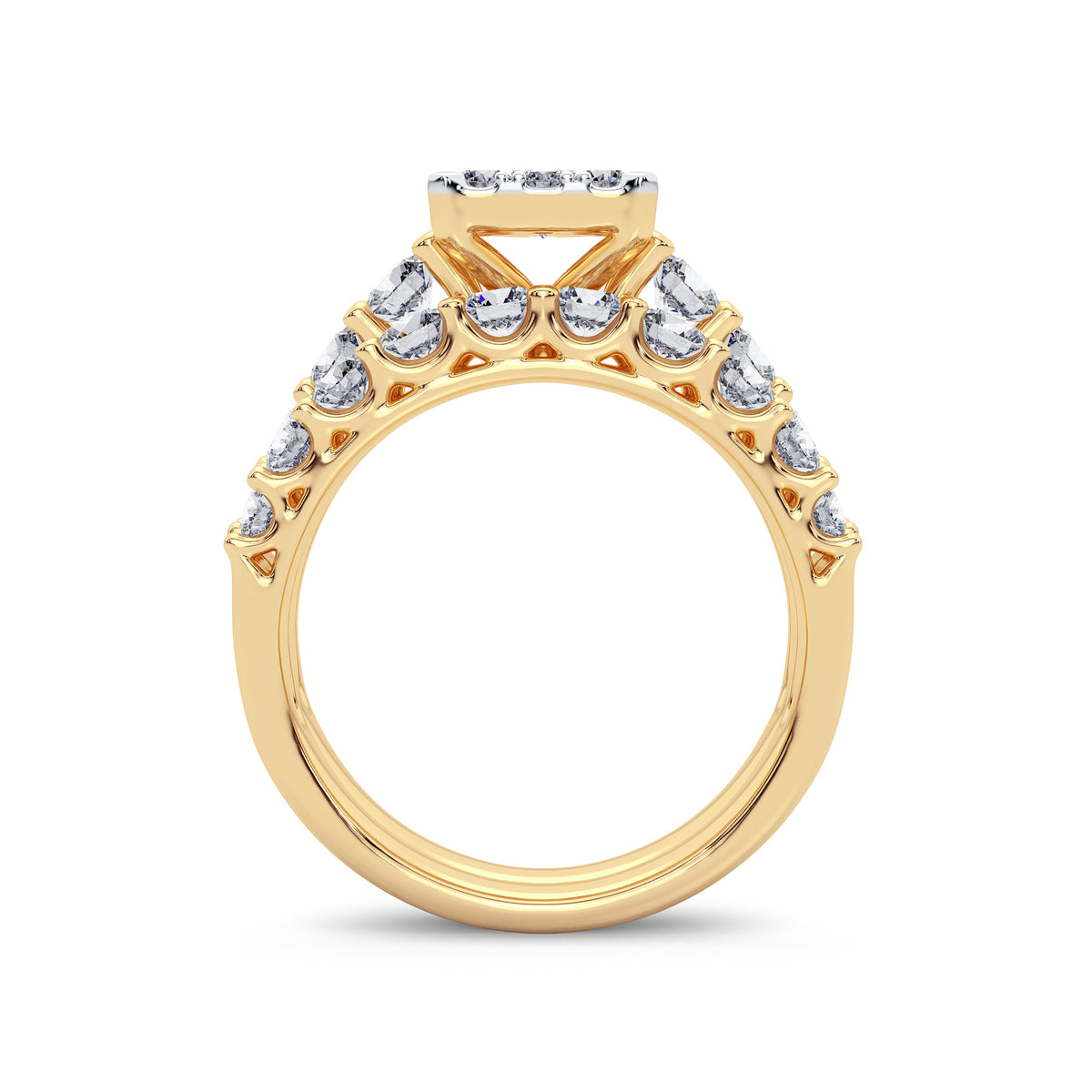 2.00 ct Diamond Bridal Ring in 14K Gold