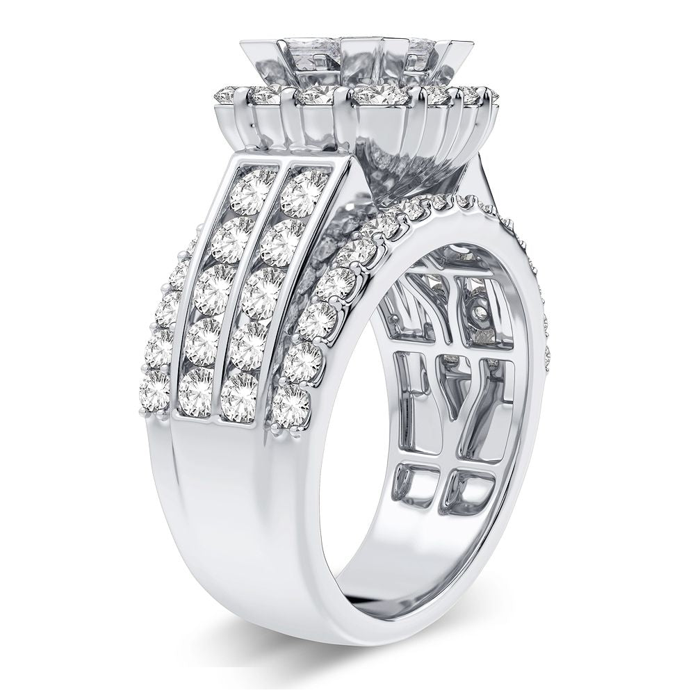 3.00 ct Diamond Bridal Ring in 14K Gold