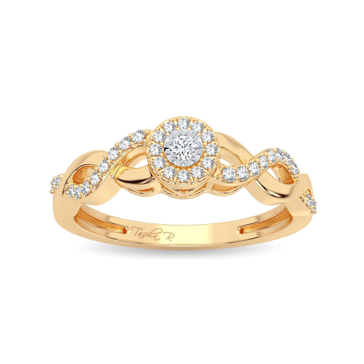 0.30 ct Diamond Promise Ring in 14K Gold