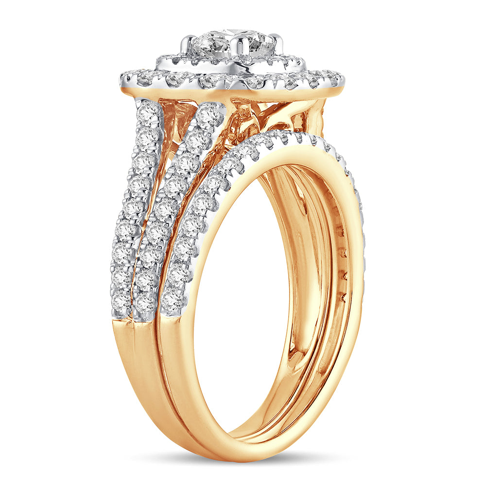 2.00 ct Diamond Bridal Ring in 14K Gold