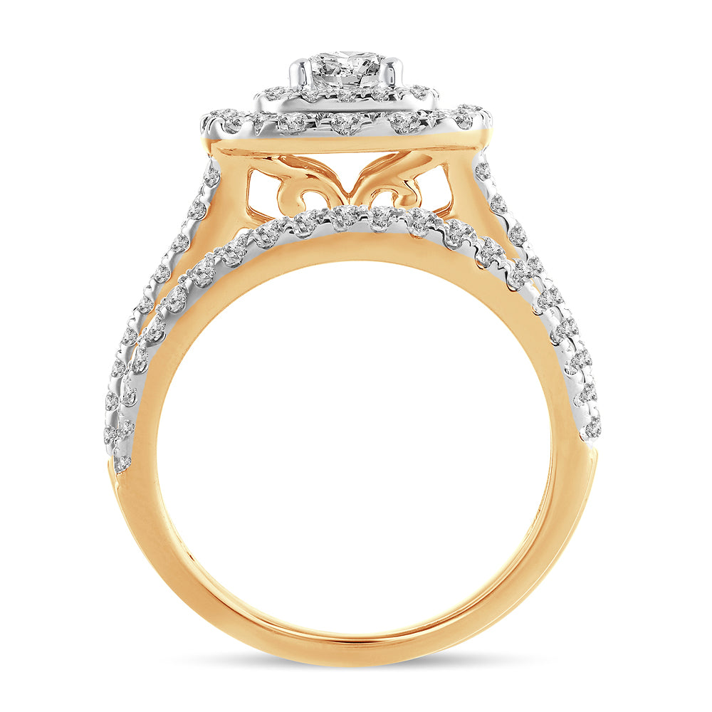 2.00 ct Diamond Bridal Ring in 14K Gold