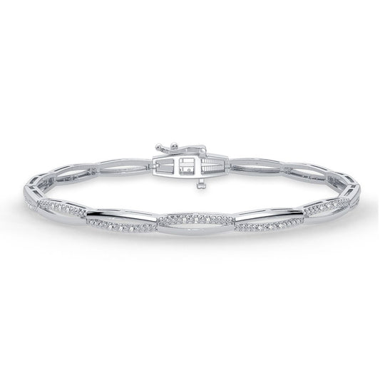 0.11 ct Diamond Bracelet in 10K Gold