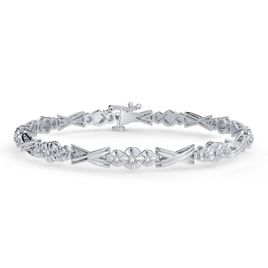 0.14 ct Diamond Bracelet in 10K Gold