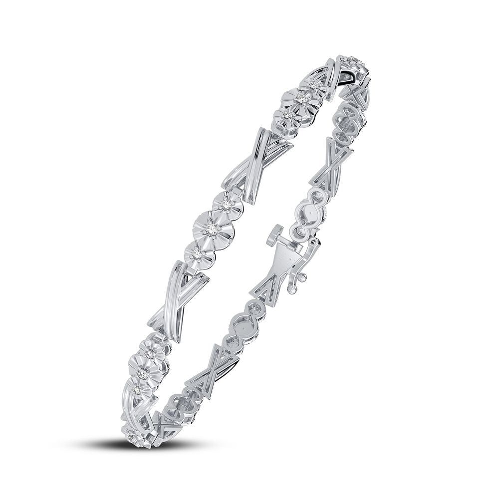 0.14 ct Diamond Bracelet in 14K Gold