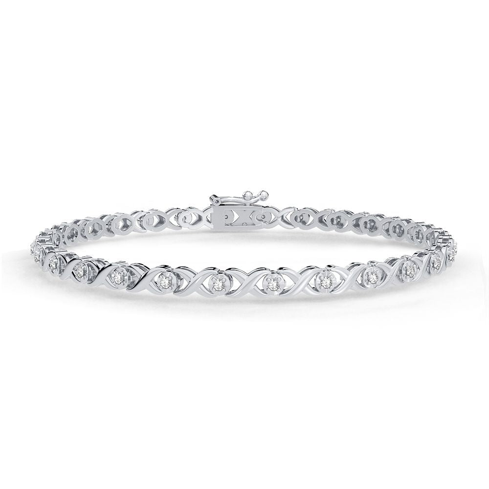 0.25 ct Diamond Bracelet in 10K Gold