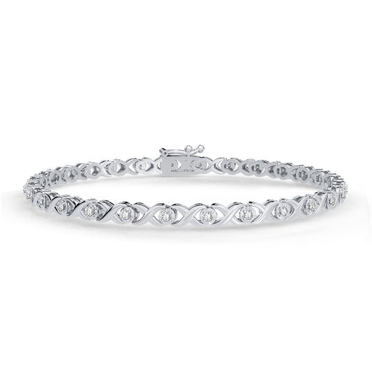 0.25 ct Diamond Bracelet in 10K Gold
