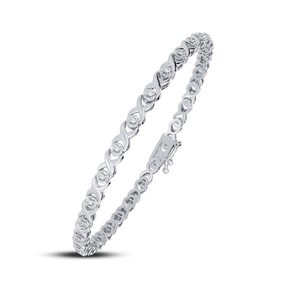 0.25 ct Diamond Bracelet in 10K Gold