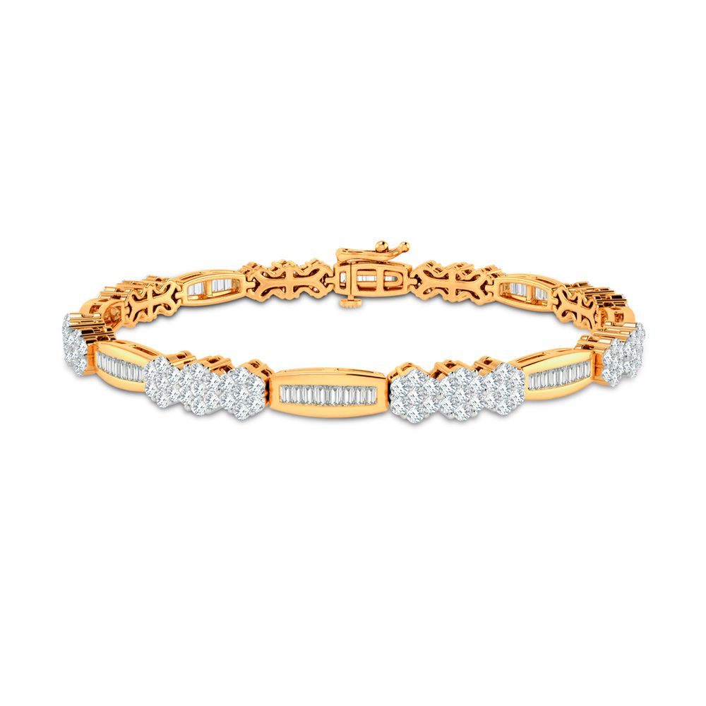 2.75 ct Diamond Bracelet in 14K Gold