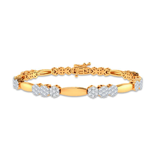 2.00 ct Diamond Bracelet in 14K Gold