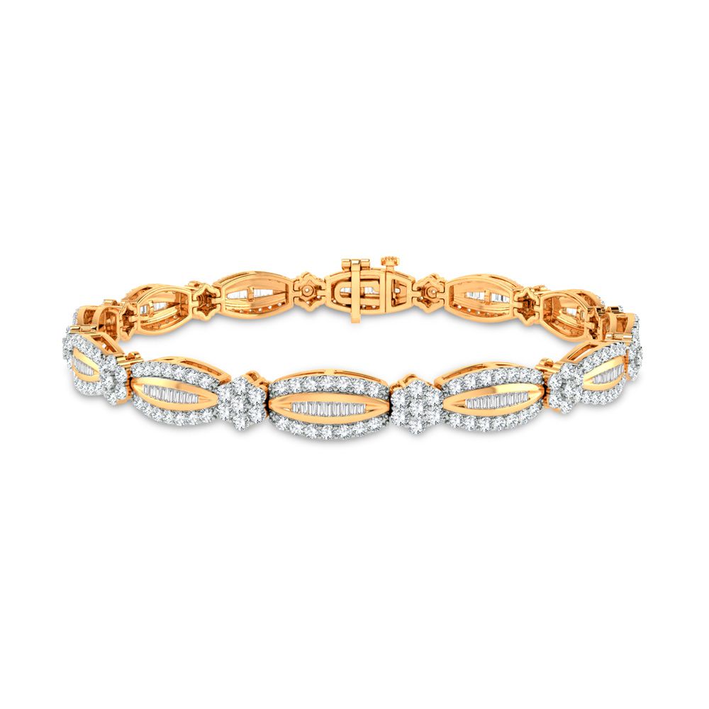 3.00 ct Diamond Bracelet in 14K Gold