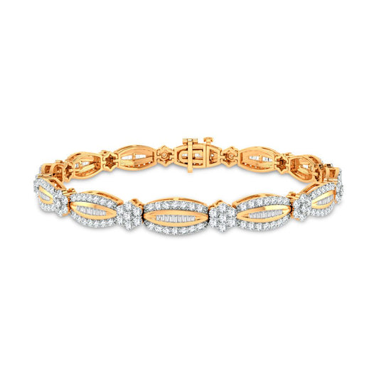3.00 ct Diamond Bracelet in 14K Gold