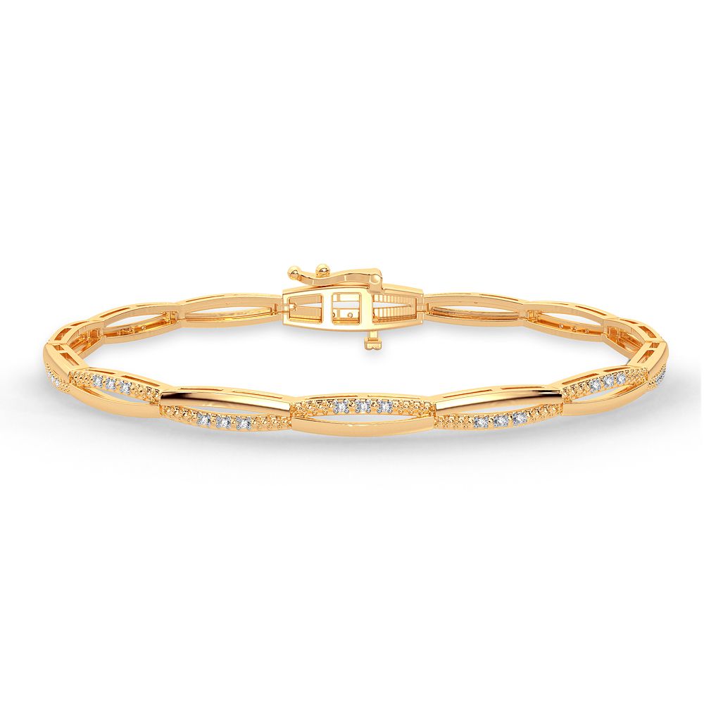 0.11 ct Diamond Bracelet in 10K Gold