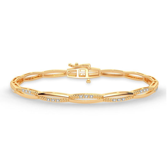 0.11 ct Diamond Bracelet in 10K Gold
