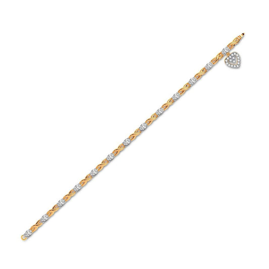 0.10 ct Diamond Bracelet in 10K Gold