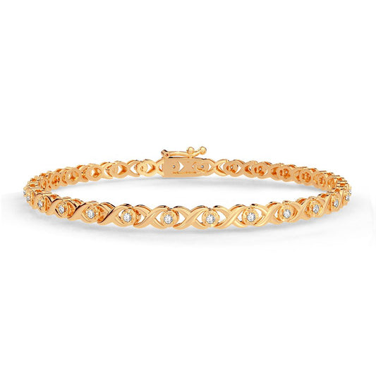 0.25 ct Diamond Bracelet in 10K Gold