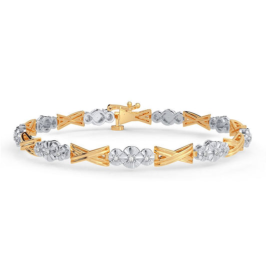 0.14 ct Diamond Bracelet in 10K Gold