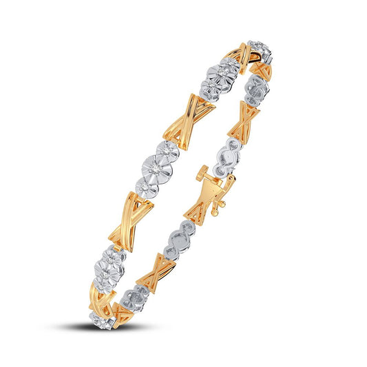 0.14 ct Diamond Bracelet in 10K Gold