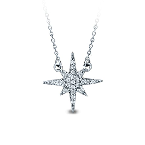 0.10 ct Diamond Necklace in 10K Gold