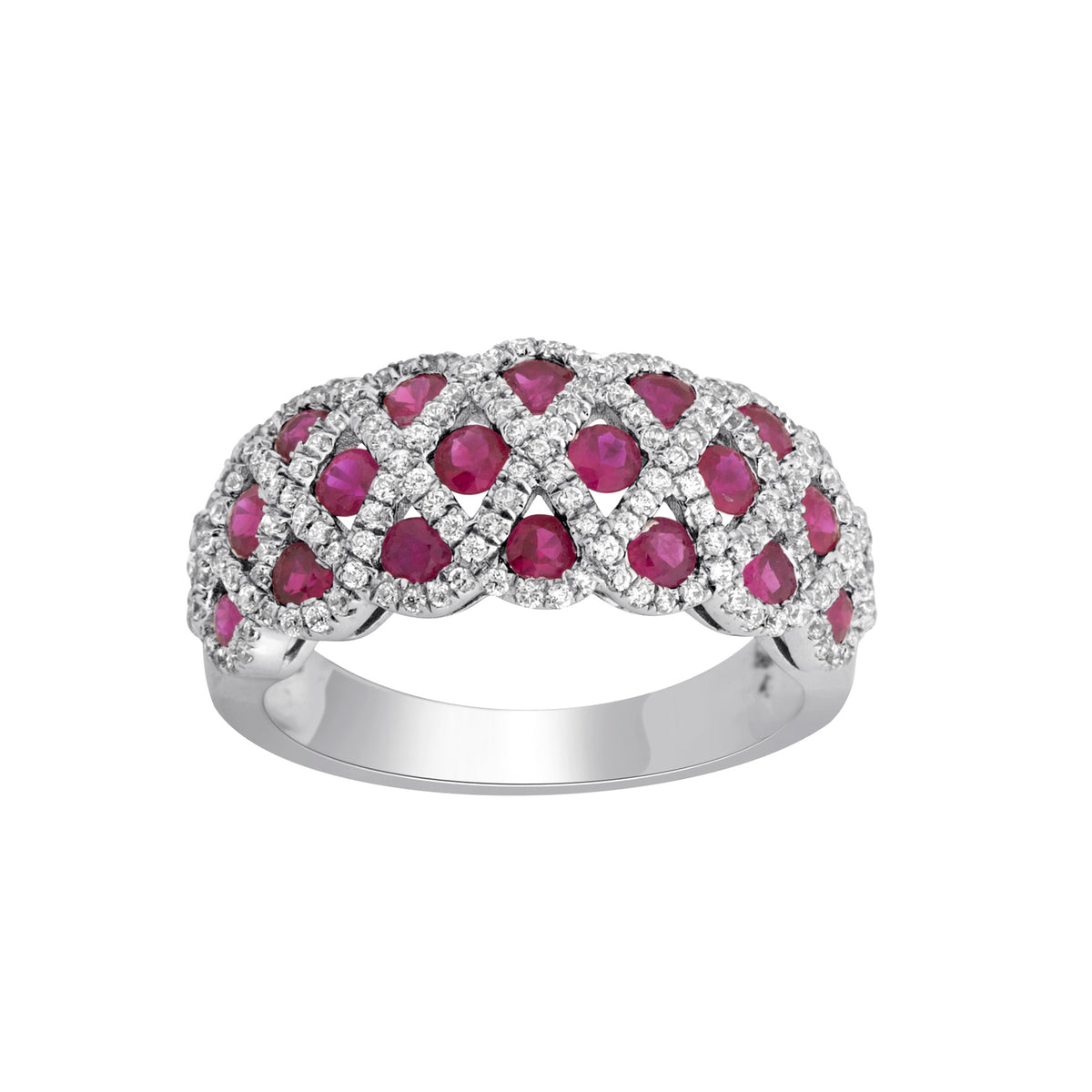 0.58 ct Ruby & Diamond Ring in 14K Gold