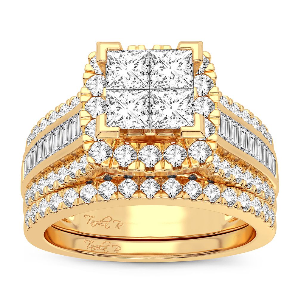 2.00 ct Diamond Bridal Ring in 14K Gold
