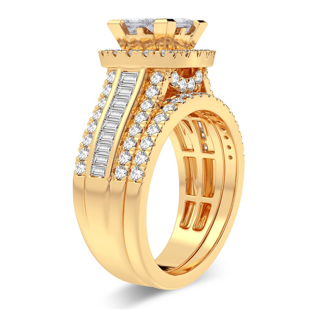2.00 ct Diamond Bridal Ring in 14K Gold
