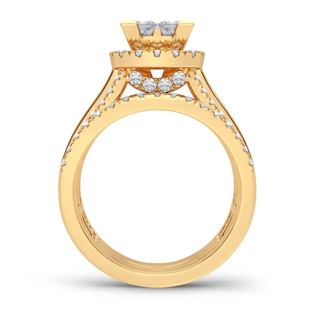 2.00 ct Diamond Bridal Ring in 14K Gold