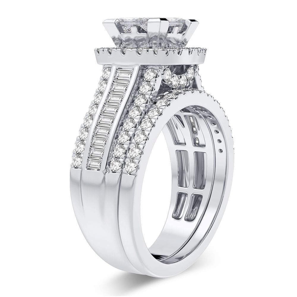 2.00 ct Diamond Bridal Ring in 14K Gold
