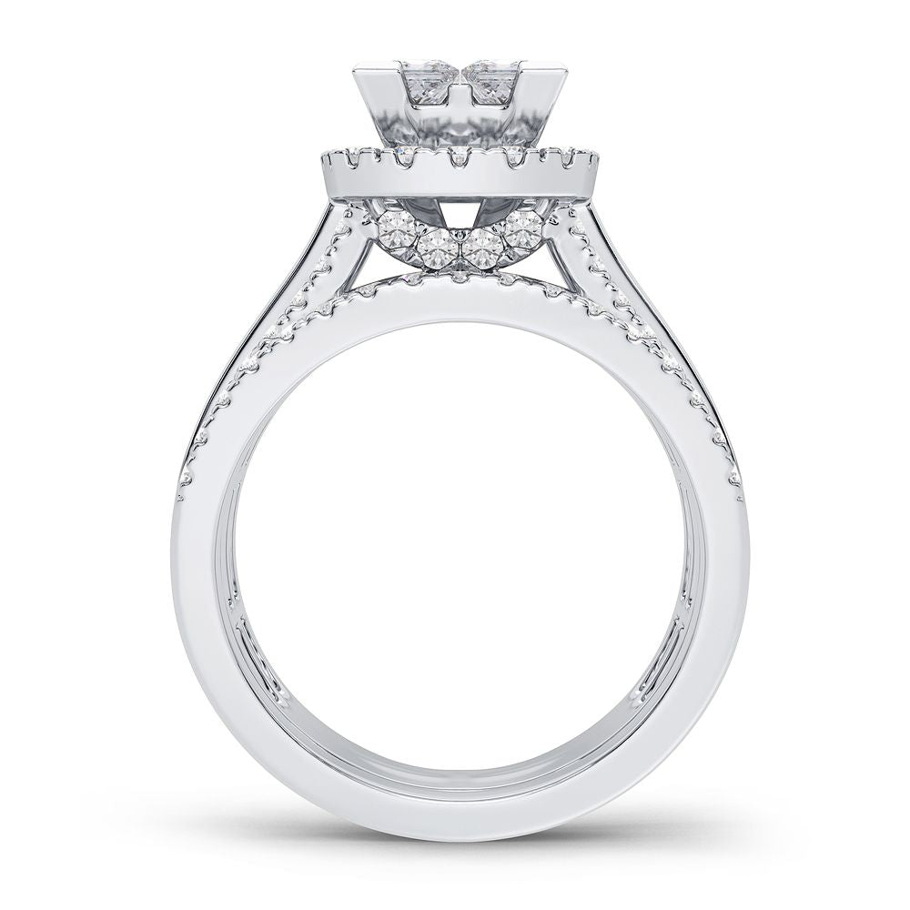 2.00 ct Diamond Bridal Ring in 14K Gold