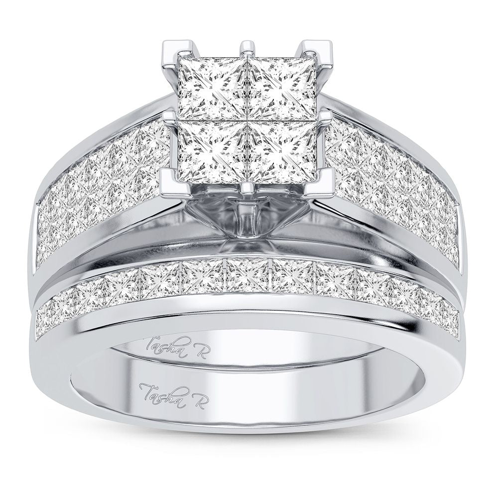 2.36 ct Diamond Bridal Ring in 14K Gold