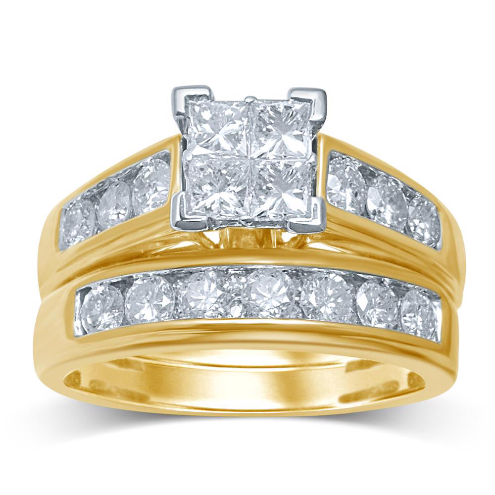 2.00 ct Diamond Bridal Ring in 14K Gold