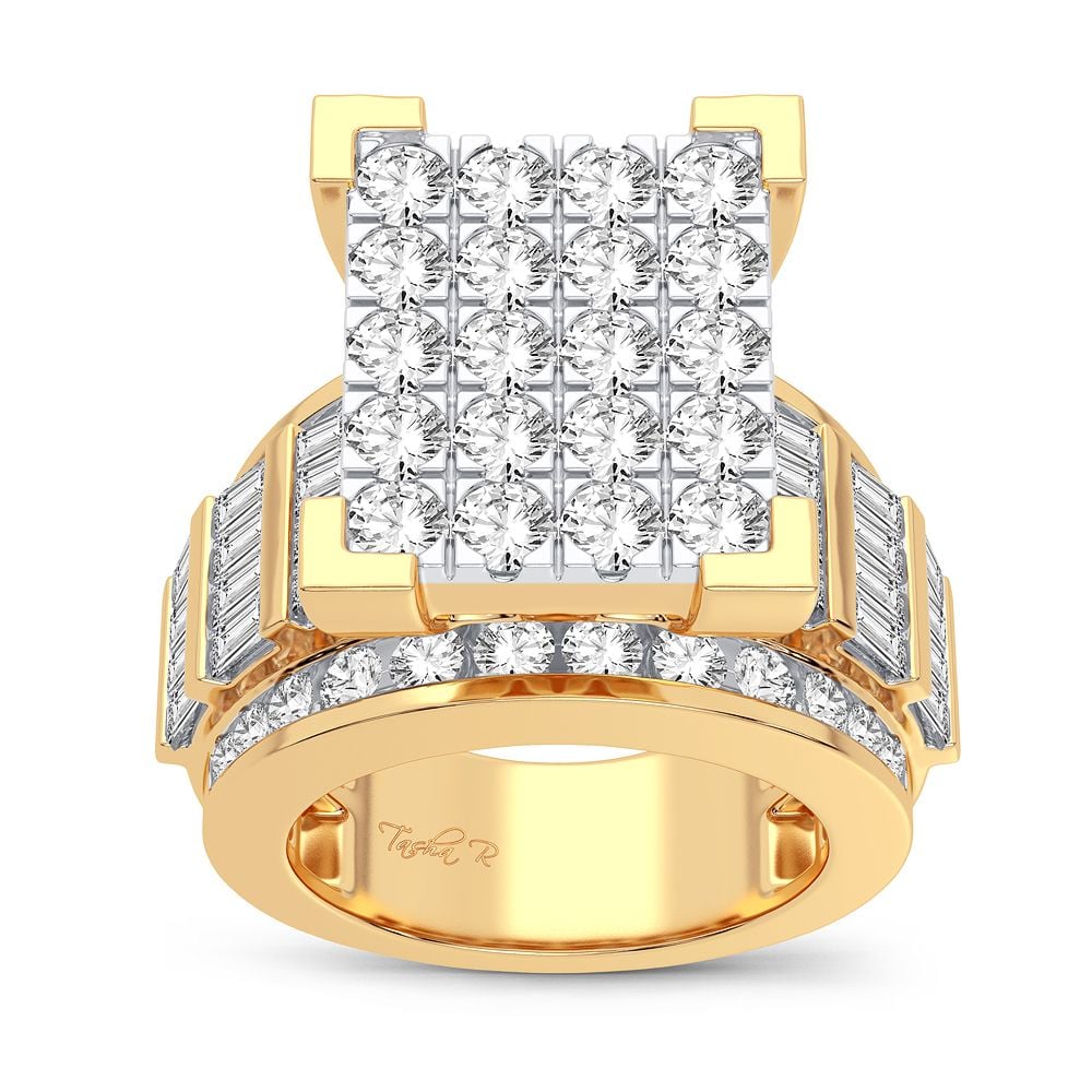 3.90 ct Men's Diamond Ring in 10K Gold