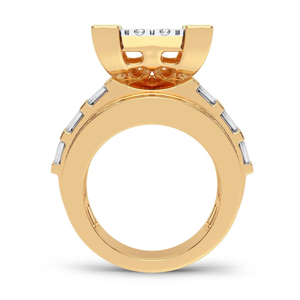 3.90 ct Men's Diamond Ring in 10K Gold
