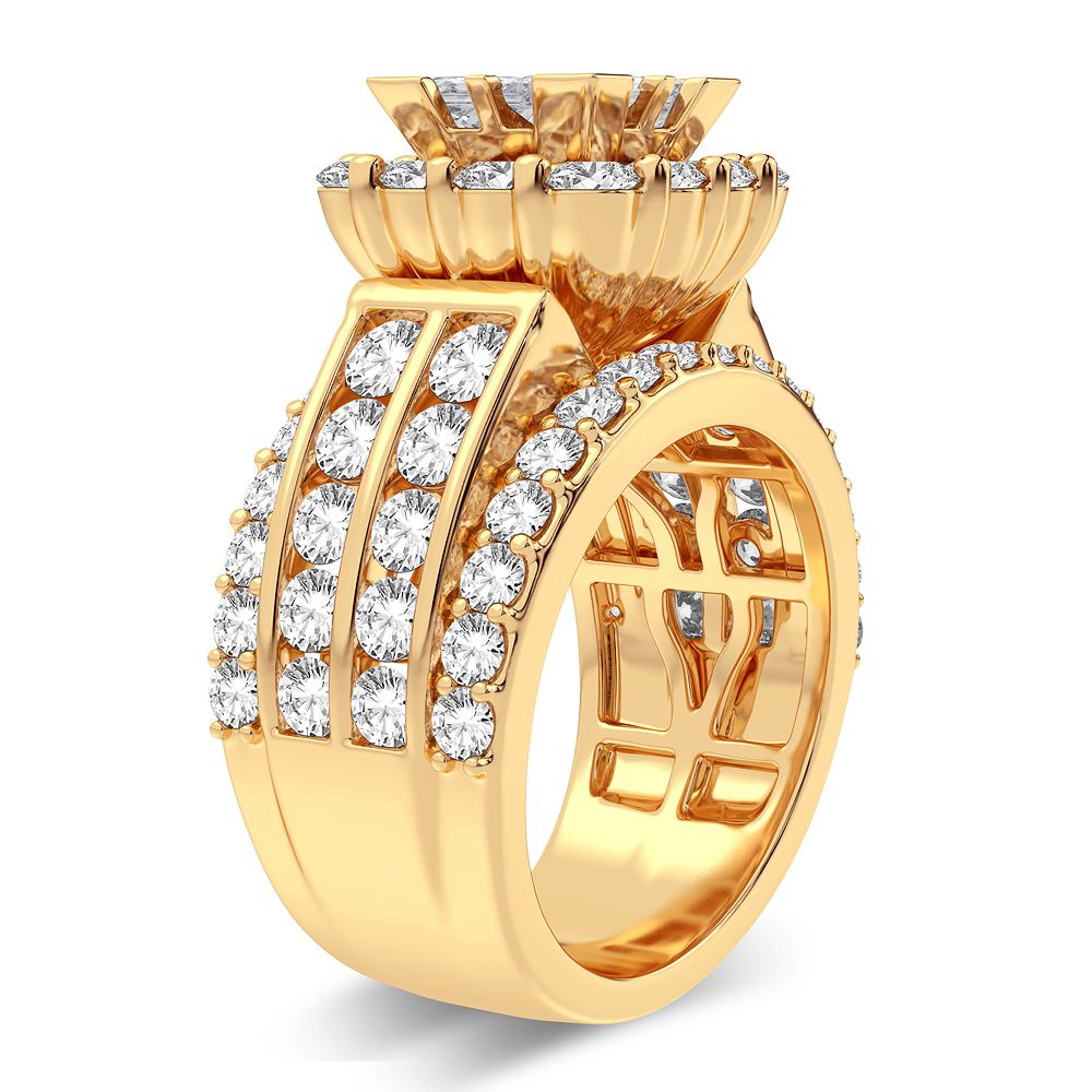 4.00 ct Diamond Bridal Ring in 14K Gold