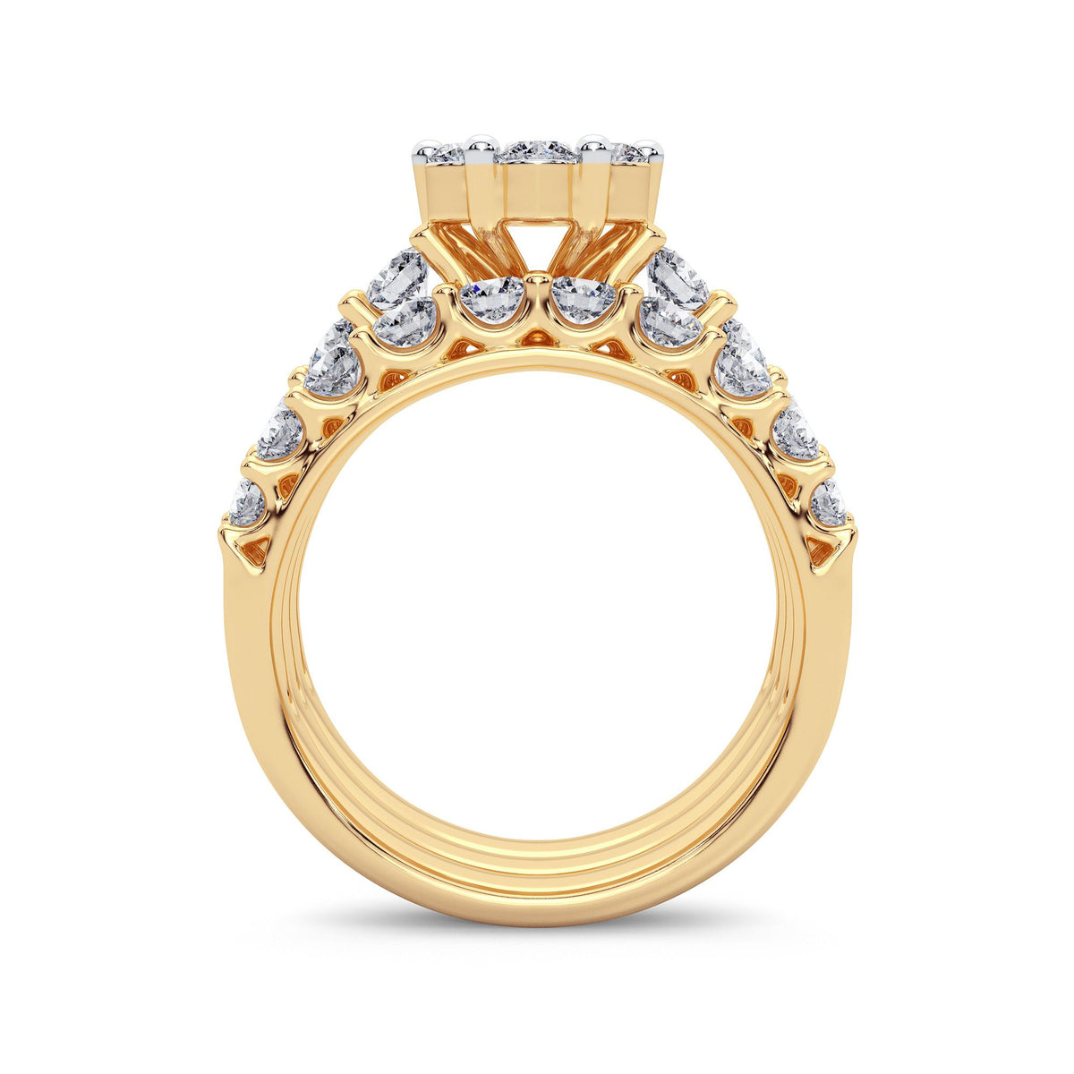 3.00 ct Diamond Bridal Ring in 14K Gold