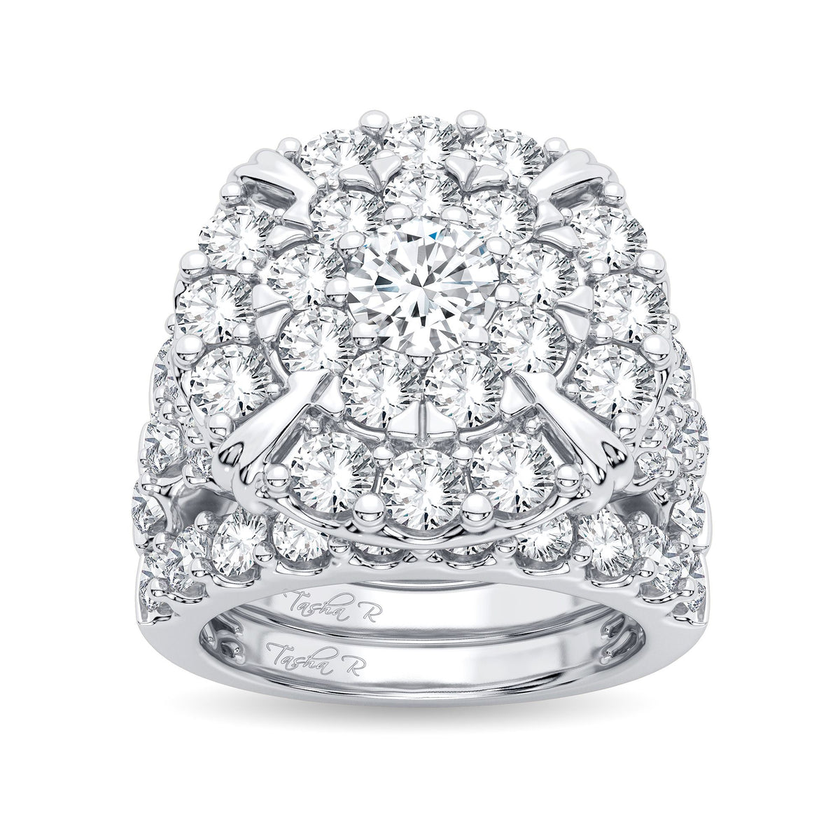 5.00 ct Diamond Bridal Ring in 14K Gold