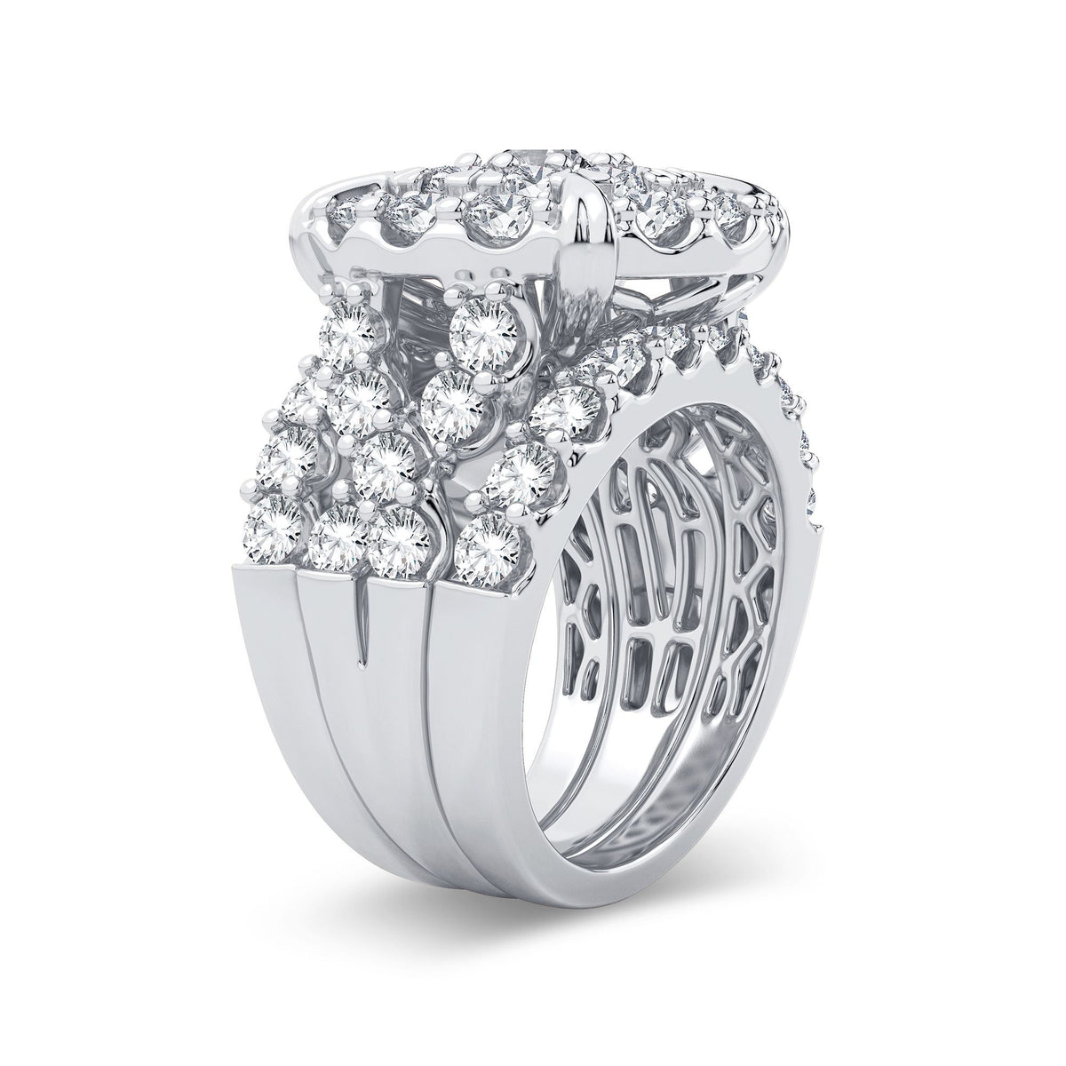 5.00 ct Diamond Bridal Ring in 14K Gold
