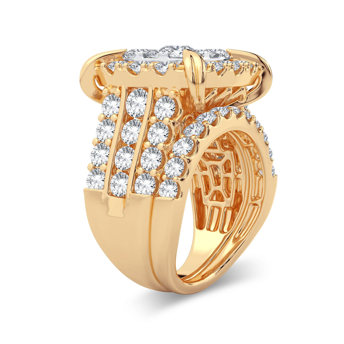5.25 ct Diamond Bridal Ring in 14K Gold