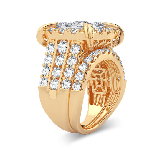 5.25 ct Diamond Bridal Ring in 14K Gold