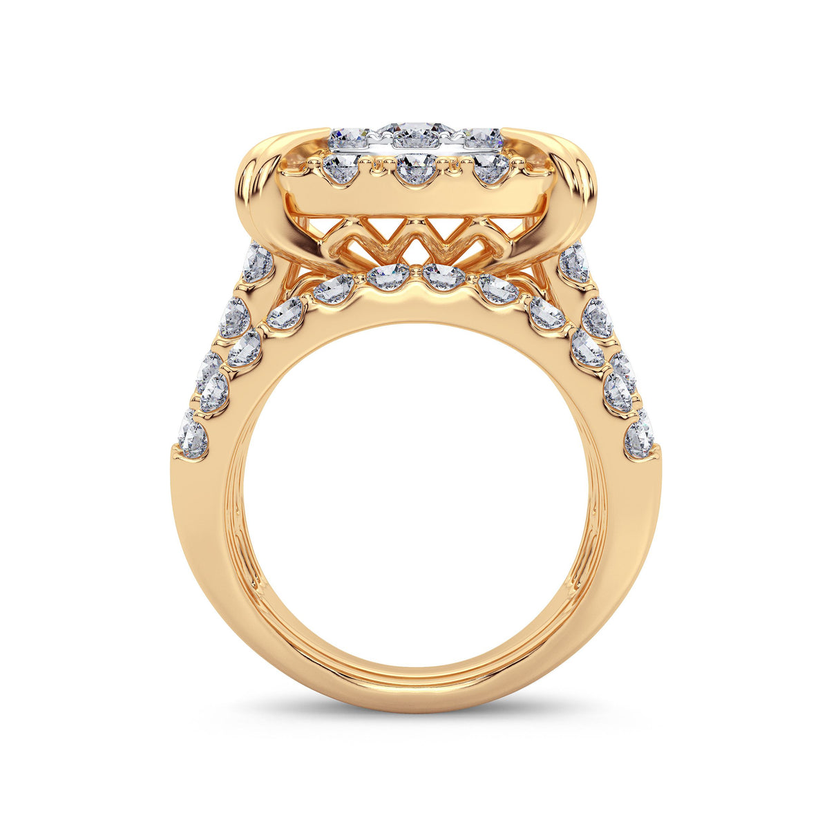 5.25 ct Diamond Bridal Ring in 14K Gold