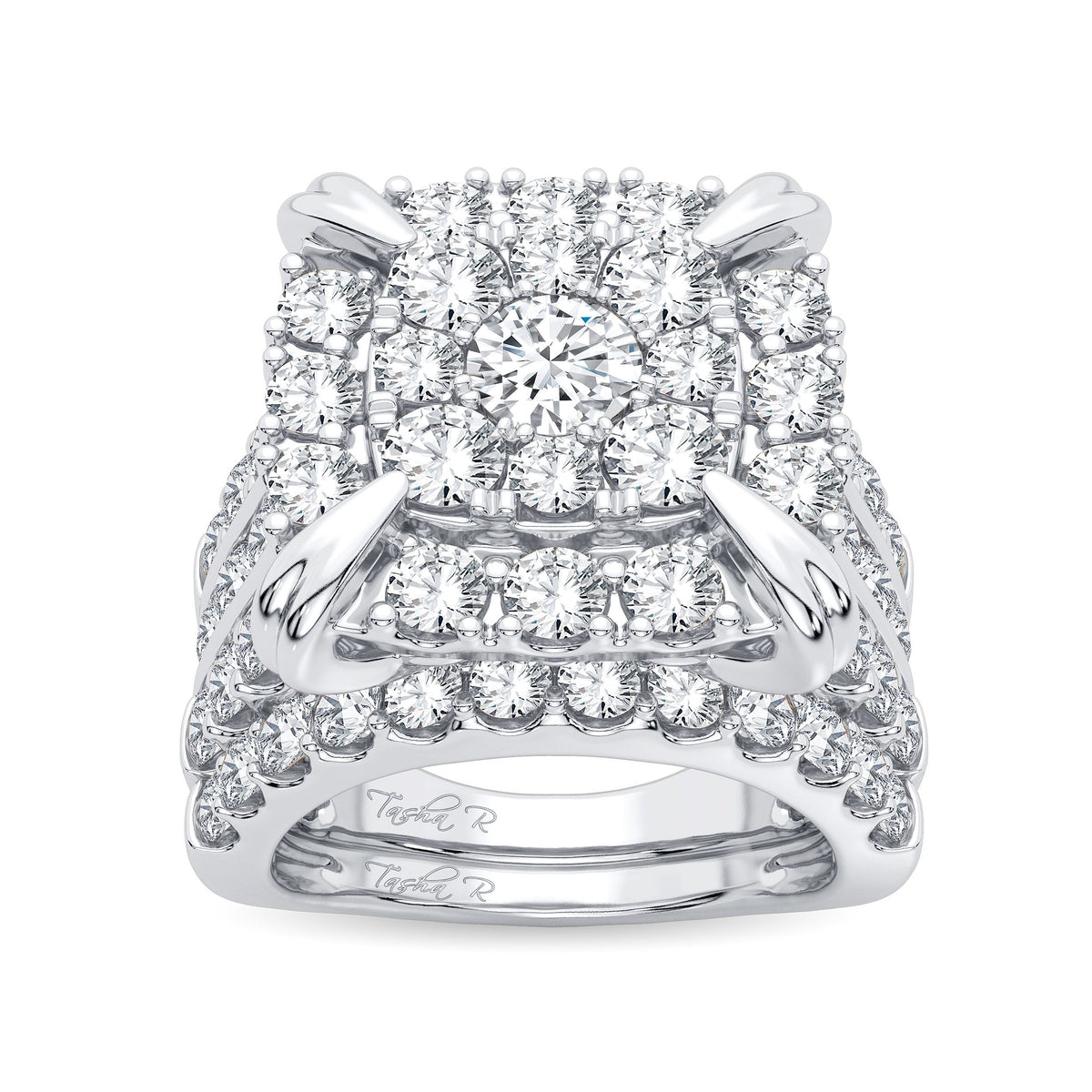 5.25 ct Diamond Bridal Ring in 14K Gold
