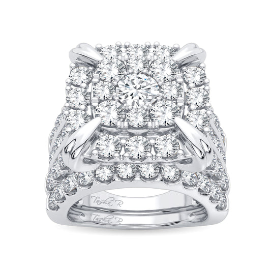 5.25 ct Diamond Bridal Ring in 14K Gold
