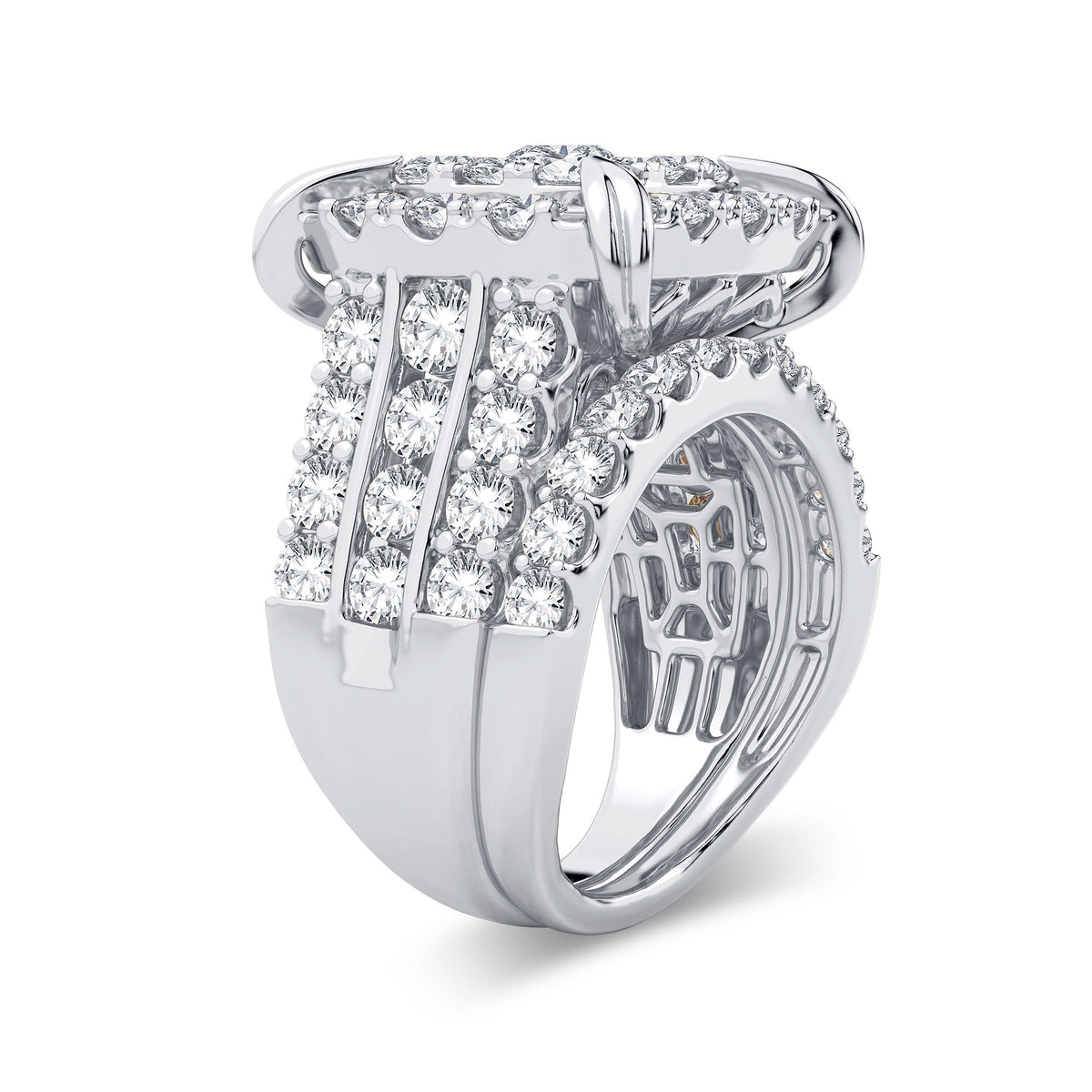 5.25 ct Diamond Bridal Ring in 14K Gold