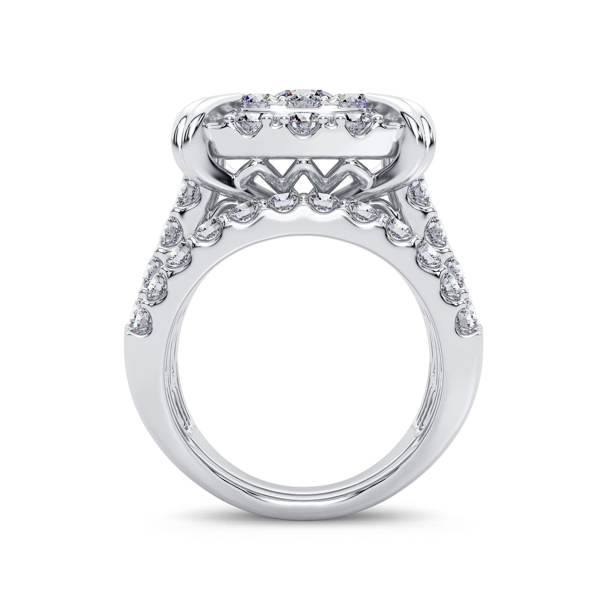 5.25 ct Diamond Bridal Ring in 14K Gold