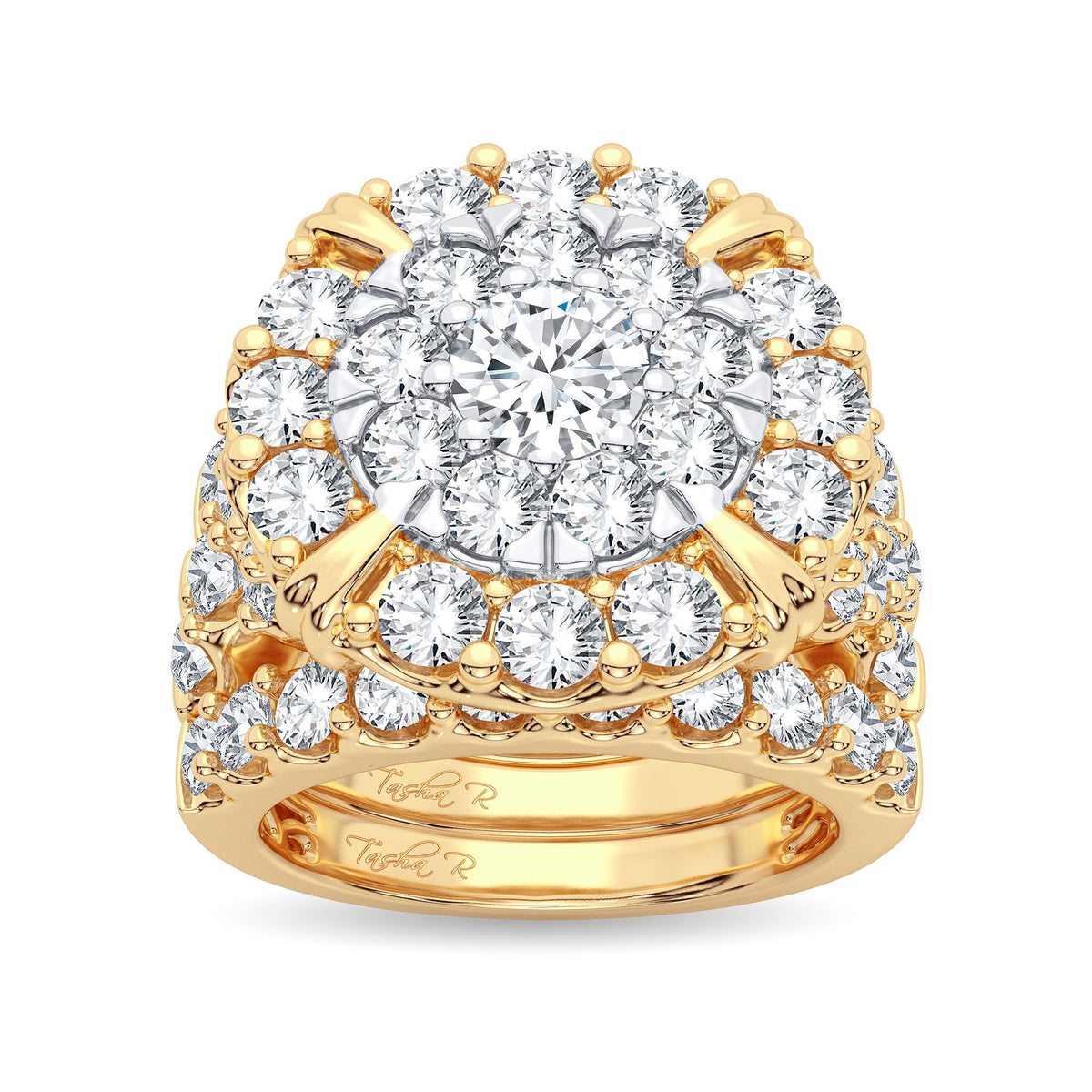 5.00 ct Diamond Bridal Ring in 14K Gold