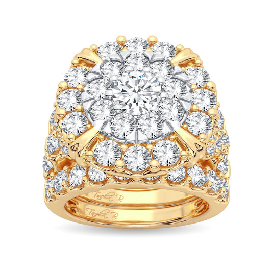 5.00 ct Diamond Bridal Ring in 14K Gold