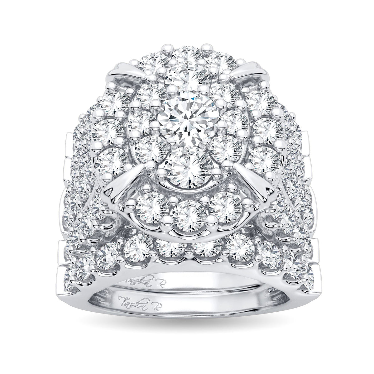 5.00 ct Diamond Bridal Ring in 14K Gold