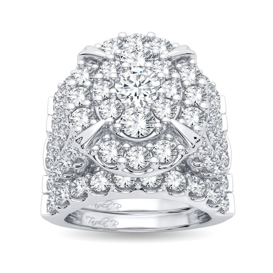 5.00 ct Diamond Bridal Ring in 14K Gold
