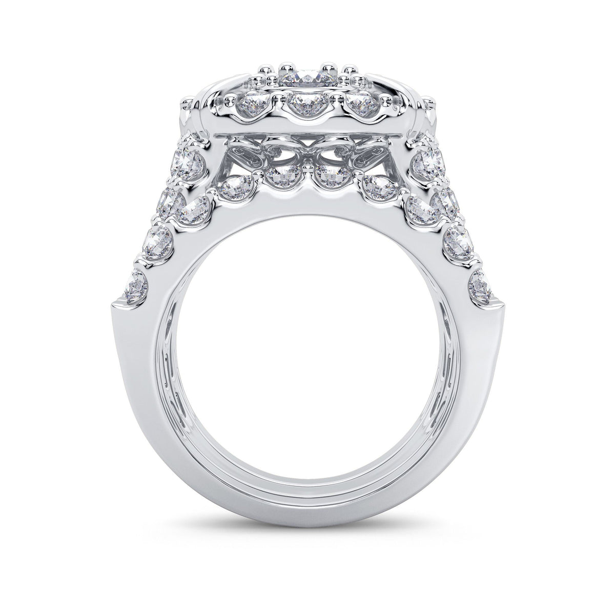 5.00 ct Diamond Bridal Ring in 14K Gold
