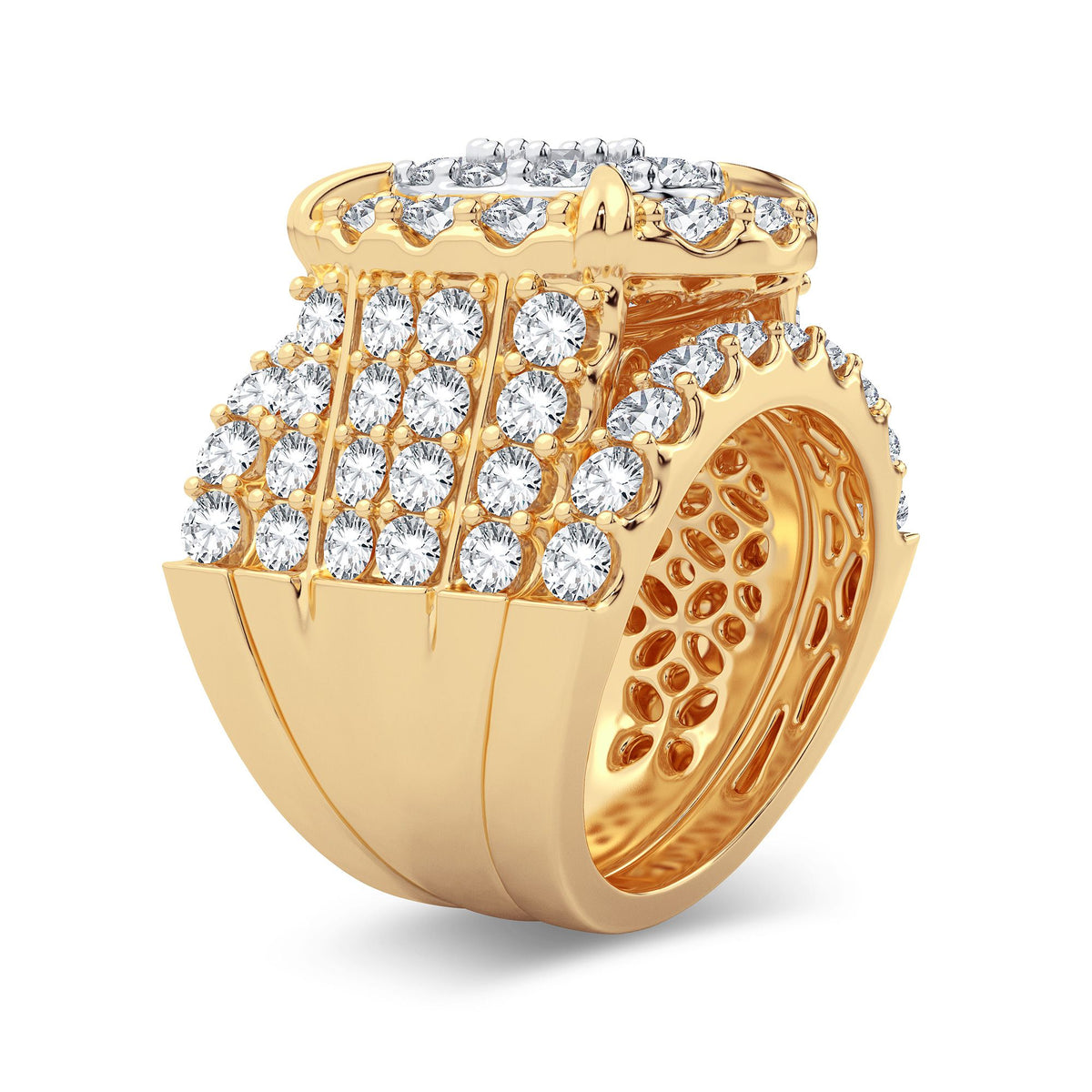 6.00 ct Diamond Bridal Ring in 14K Gold